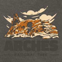 Arches National Park Utah Cotton Canvas Backpack