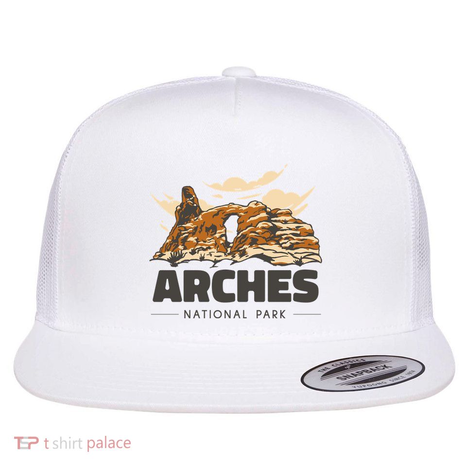Arches National Park Utah Flat Bill Trucker Hat
