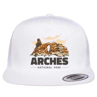 Arches National Park Utah Flat Bill Trucker Hat