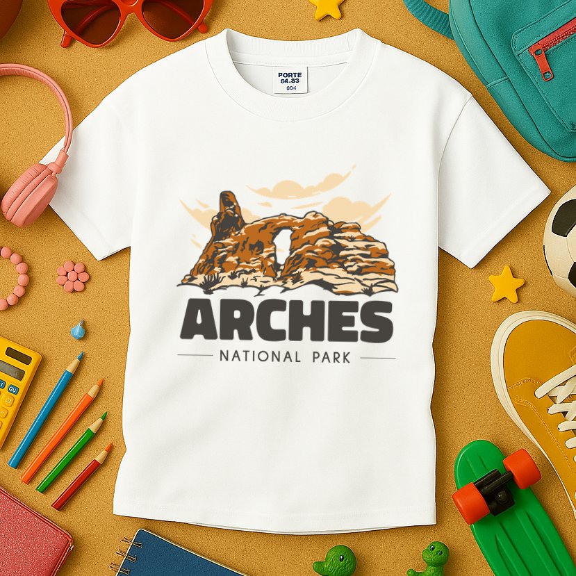 Arches National Park Utah Kids T-Shirt