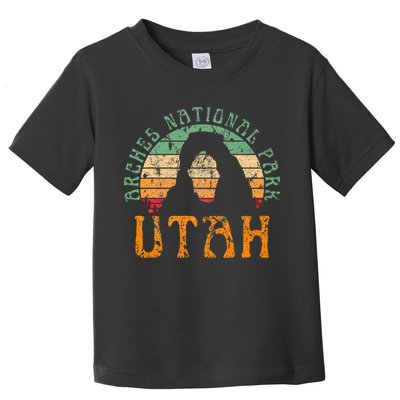 Arches National Park Utah Desert Arch Retro Sunset Vintage Toddler T-Shirt