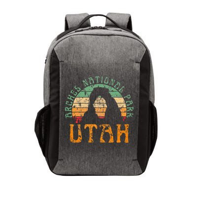 Arches National Park Utah Desert Arch Retro Sunset Vintage Vector Backpack