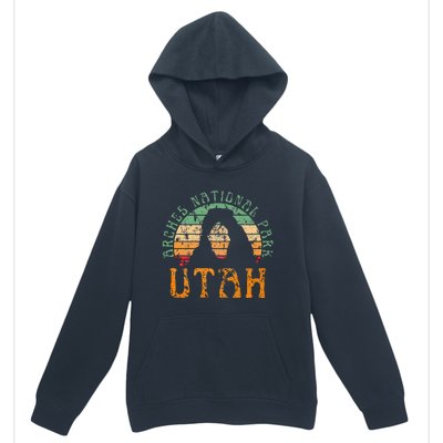 Arches National Park Utah Desert Arch Retro Sunset Vintage Urban Pullover Hoodie