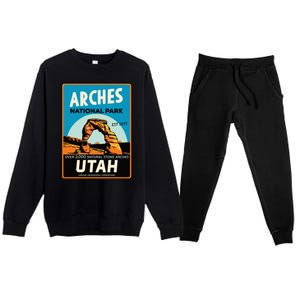 Arches National Park Premium Crewneck Sweatsuit Set