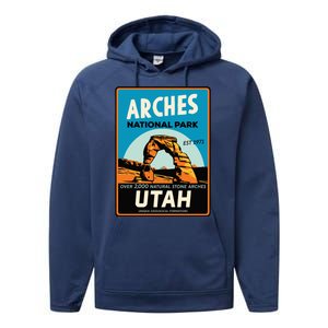 Arches National Park Performance Fleece Hoodie