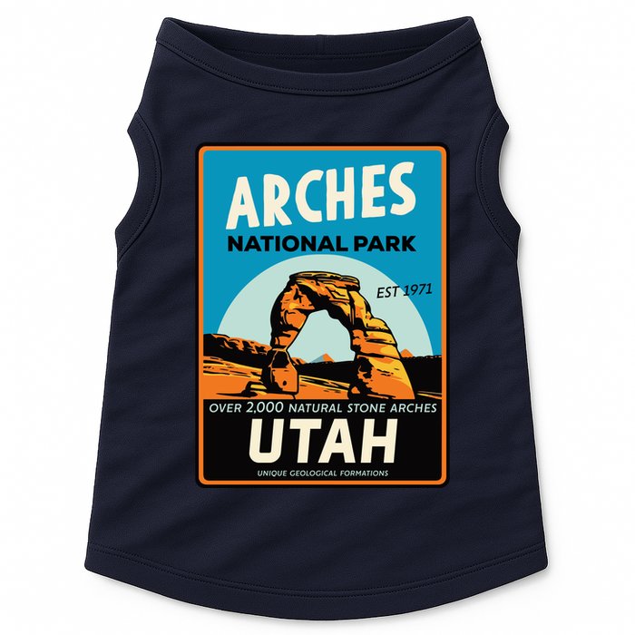 Arches National Park Doggie Tank