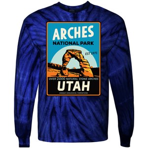 Arches National Park Tie-Dye Long Sleeve Shirt