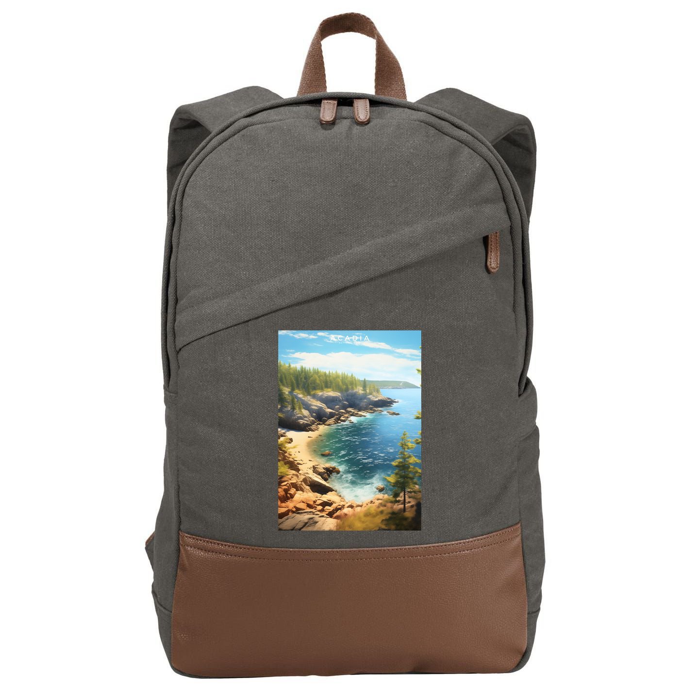 Acadia National Park Photographic Cotton Canvas Backpack