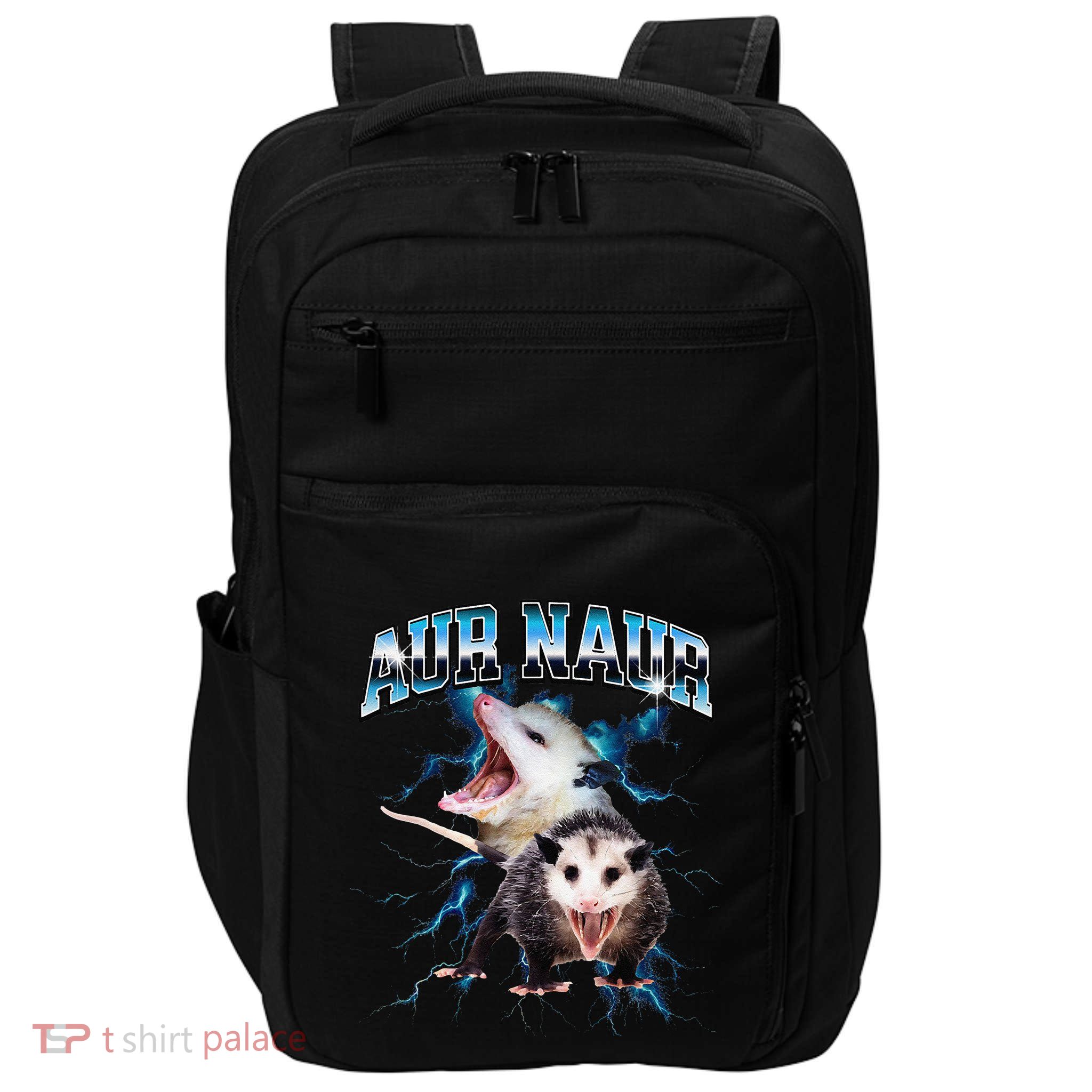 Aur Naur Possum Cute Funny Sarcastic Meme Impact Tech Backpack