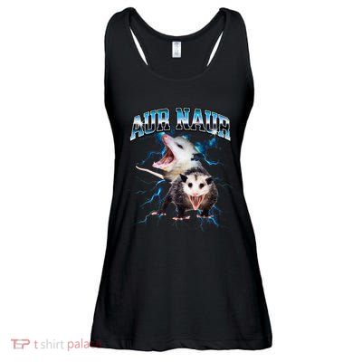 Aur Naur Possum Cute Funny Sarcastic Meme Ladies Essential Flowy Tank