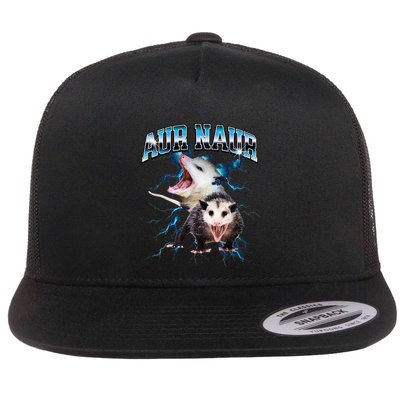 Aur Naur Possum Cute Funny Sarcastic Meme Flatbill Hat