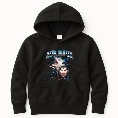 Aur Naur Possum Cute Funny Sarcastic Meme Kids Hoodie