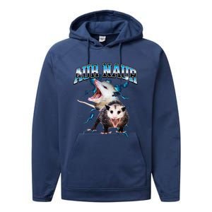 Aur Naur Possum Cute Funny Sarcastic Meme Performance Fleece Hoodie