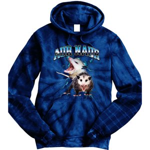 Aur Naur Possum Cute Funny Sarcastic Meme Tie Dye Hoodie