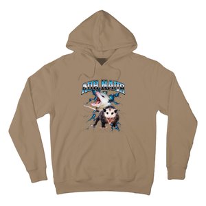 Aur Naur Possum Cute Funny Sarcastic Meme Hoodie