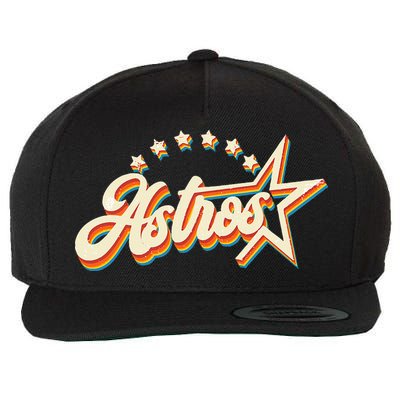 A.S.T.R.O.S Name Personalized Wool Snapback Cap