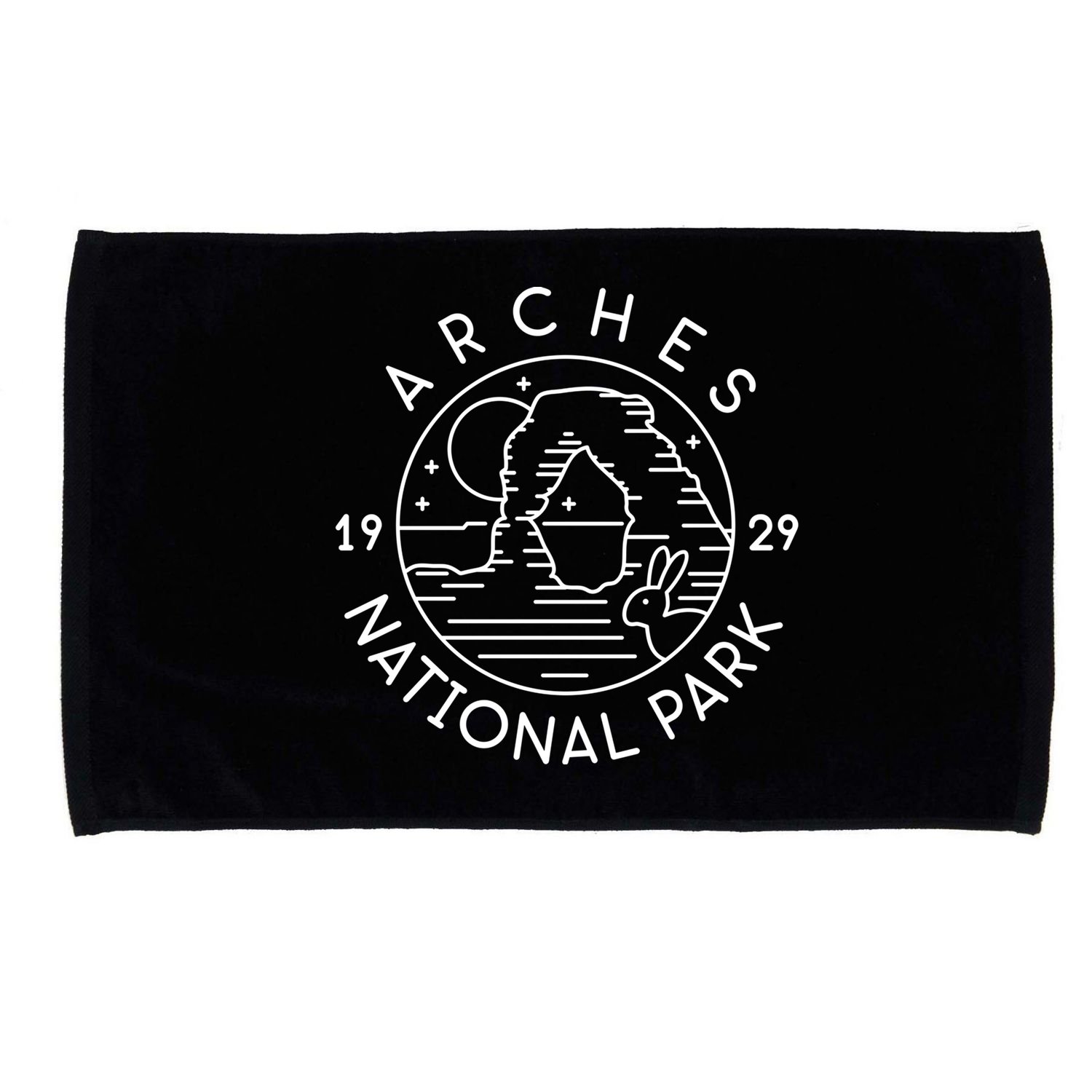 Arches National Park 1929 Moab Utah Meaningful Gift Microfiber Hand Towel