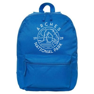 Arches National Park 1929 Moab Utah Meaningful Gift 16 in Basic Backpack