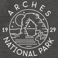 Arches National Park 1929 Moab Utah Meaningful Gift Vector Backpack