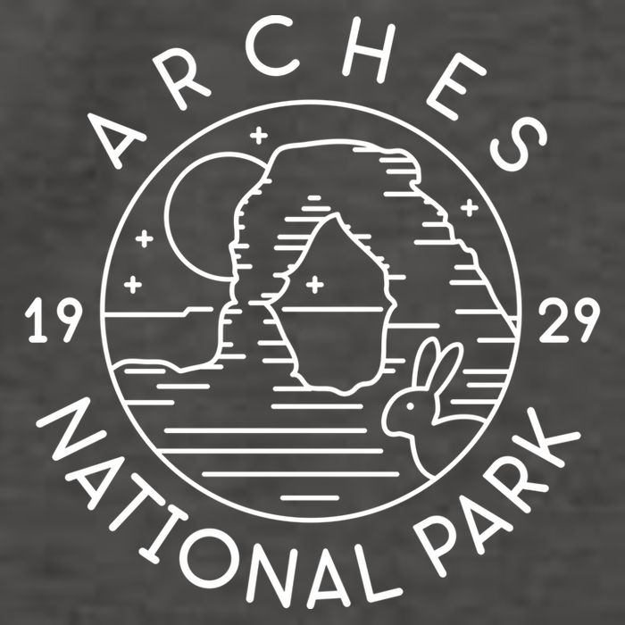 Arches National Park 1929 Moab Utah Meaningful Gift Vector Backpack
