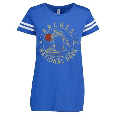 Arches National Park 1929 National Parks Costume Enza Ladies Jersey Football T-Shirt