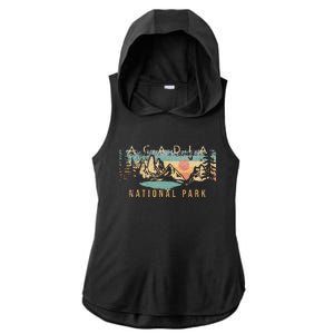 Acadia National Park Ladies PosiCharge Tri-Blend Wicking Draft Hoodie Tank