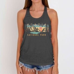 Acadia National Park Women's Knotted Racerback Tank