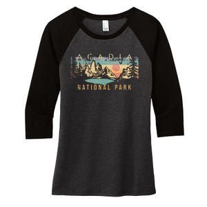 Acadia National Park Women's Tri-Blend 3/4-Sleeve Raglan Shirt