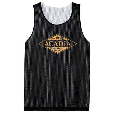 Acadia National Park Maine Bear Graphic Mesh Reversible Basketball Jersey Tank