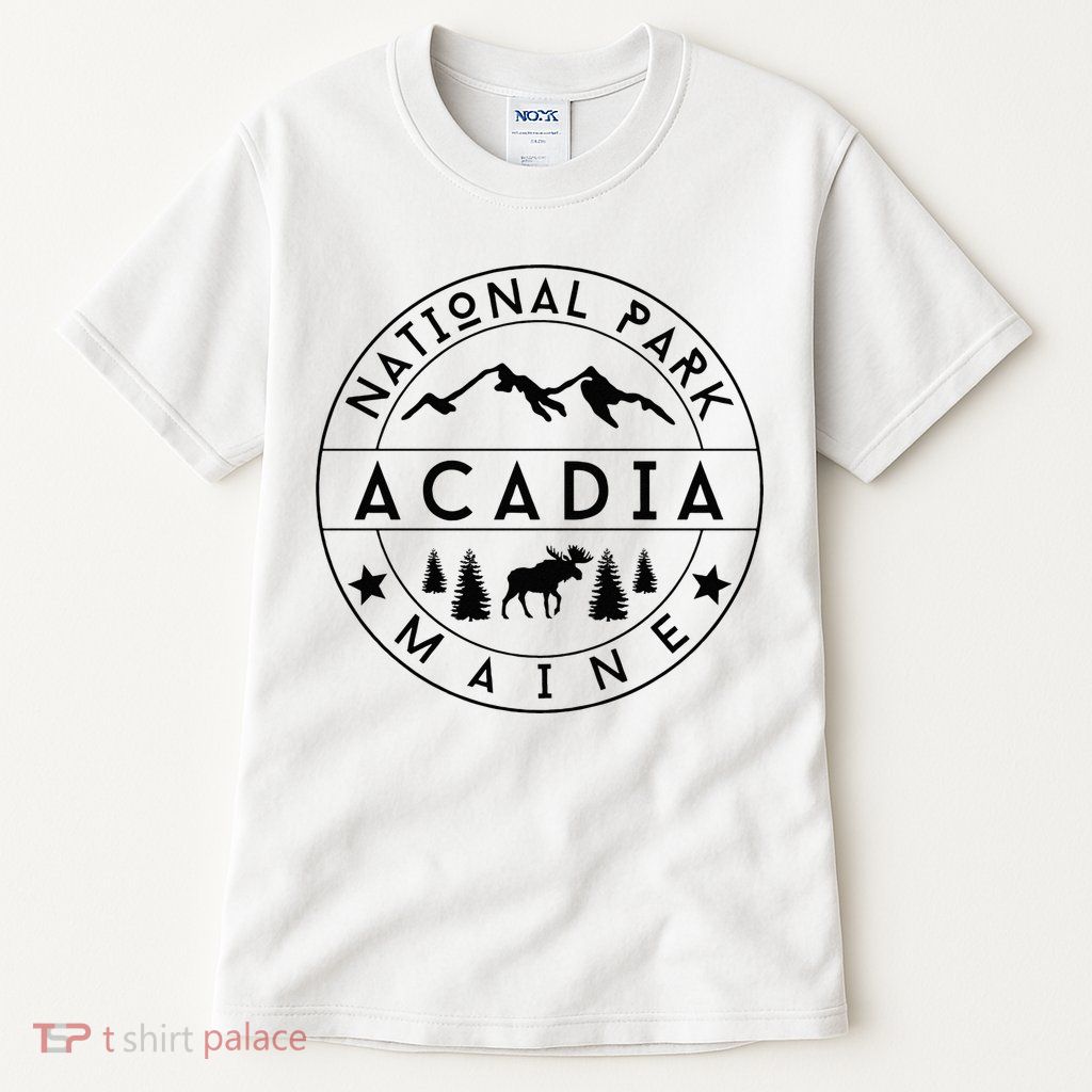 Acadia National Park Maine Moose Nature Hiking Outdoors Tall T-Shirt