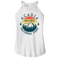 Acadia National Park Maine Mountains Nature Hiking Retro Women's Perfect Tri Rocker Tank