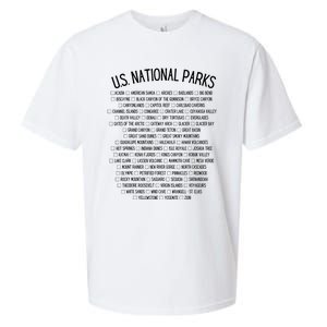 American National Parks Checklist US National Parks Family Sueded Cloud Jersey T-Shirt