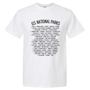 American National Parks Checklist US National Parks Family Garment-Dyed Heavyweight T-Shirt