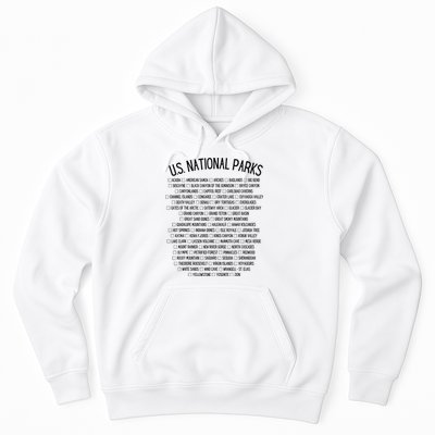 American National Parks Checklist US National Parks Family Hoodie