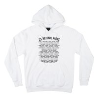 American National Parks Checklist US National Parks Family Hoodie