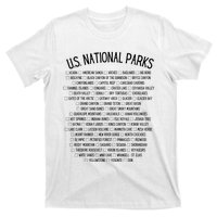 American National Parks Checklist US National Parks Family T-Shirt