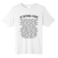 American National Parks Checklist US National Parks Family Tall Fusion ChromaSoft Performance T-Shirt