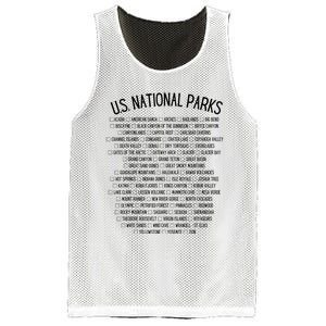 American National Parks Checklist US National Parks Family Mesh Reversible Basketball Jersey Tank