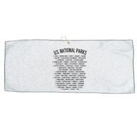 American National Parks Checklist US National Parks Family Large Microfiber Waffle Golf Towel