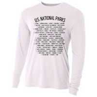 American National Parks Checklist US National Parks Family Cooling Performance Long Sleeve Crew