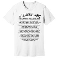 American National Parks Checklist US National Parks Family Premium T-Shirt