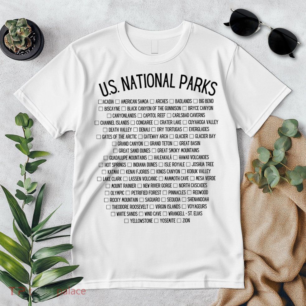 American National Parks Checklist US National Parks Family Premium T-Shirt