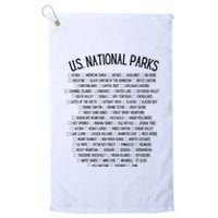 American National Parks Checklist US National Parks Family Platinum Collection Golf Towel