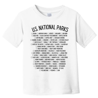 American National Parks Checklist US National Parks Family Toddler T-Shirt