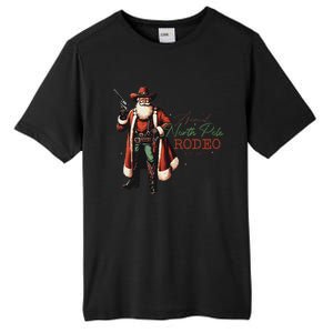 Annual North Pole Rodeo Cowboy Santa Christmas Tall Fusion ChromaSoft Performance T-Shirt