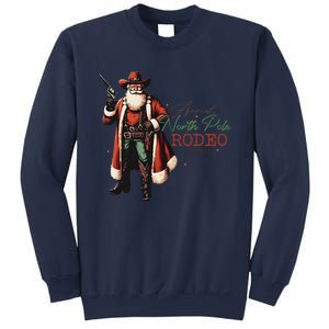 Annual North Pole Rodeo Cowboy Santa Christmas Sweatshirt