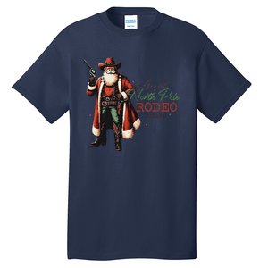 Annual North Pole Rodeo Cowboy Santa Christmas Tall T-Shirt