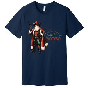 Annual North Pole Rodeo Cowboy Santa Christmas Premium T-Shirt