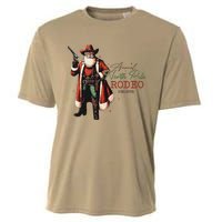 Annual North Pole Rodeo Cowboy Santa Christmas Cooling Performance Crew T-Shirt