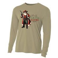 Annual North Pole Rodeo Cowboy Santa Christmas Cooling Performance Long Sleeve Crew